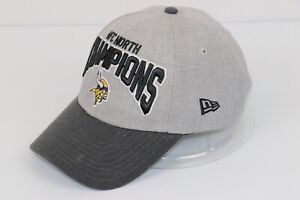 New Era NFL Football NFC North Champions Minnesota Vikings Hat Cap Adjustable
