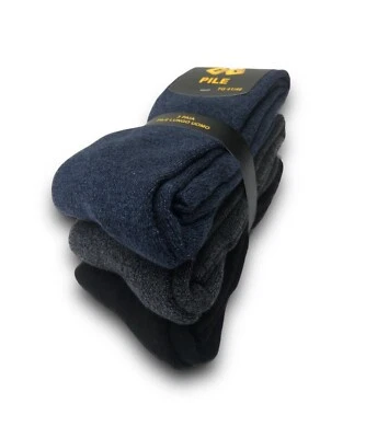 3 Paia Calze Termiche Lunghe in PILE Uomo/Donna Calde Invernali per Lavoro e Sci - Image 1 of 4