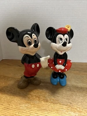 Mickey & Minnie Mouse Porcelain Figurines - Image 1 of 4