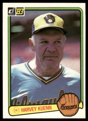 Harvey Kuenn 1983 Donruss #608 Milwaukee Brewers - Image 1 of 2