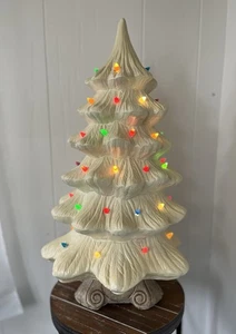 23 Zoll zweiteiliger Keramik Weihnachtsbaum Perle cremeweiß cremefarben - Bild 1 von 13