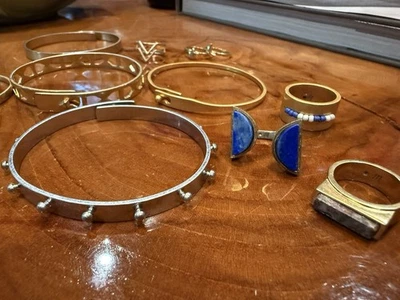 Madewell кольцо браслет браслет геометрические вырезы винтажное золото ювелирных изделий лот - Изображение 1 из 4