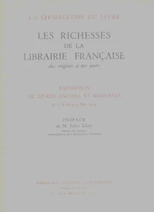 Die Reichtümer der französischen Buchhandlung von den Ursprüngen bis heute | Guter Zustand - Bild 1 von 1