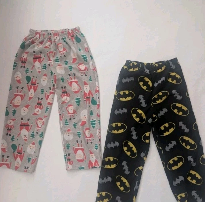 Флисовые брюки PJs размер 6 праздничная тема и тема Бэтмена - Изображение 1 из 4