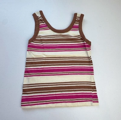 Camiseta sin mangas vintage a rayas Sears Winnie the Pooh de una sola puntada talla 4/5 Foto 1 de 4