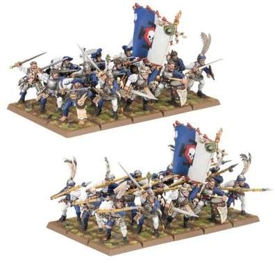 Warhammer Fantasy Empire State Troops x10 Campeón Portador Estándar Espadachín Foto 1 de 4