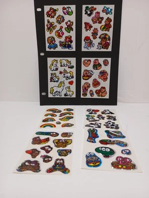 Vintage 1980s Stickers Prism Sparkle Unicorns BJ And More 8 sheets Rare Unused - Image 1 of 4