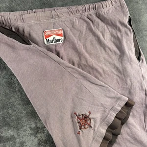 Vintage 80s 90s Marlboro Cigarettes Adventure Team Athletic Shorts Baggy Size XL - Picture 1 of 10