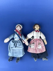 Vintage Hallmark historische Sammlerstücke Puppen Clara Barton & Susan B. Anthony - Bild 1 von 9