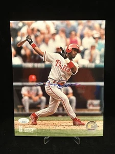 JIMMY ROLLINS SIGNED PHILADELPHIA PHILLIES 8X10 PHOTO JSA COA - Picture 1 of 4