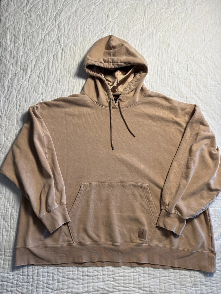 Jordan Flight Womens Pullover Hoodie Brown Long Sleeve Kangaroo Pocket XL - Image 1 of 4
