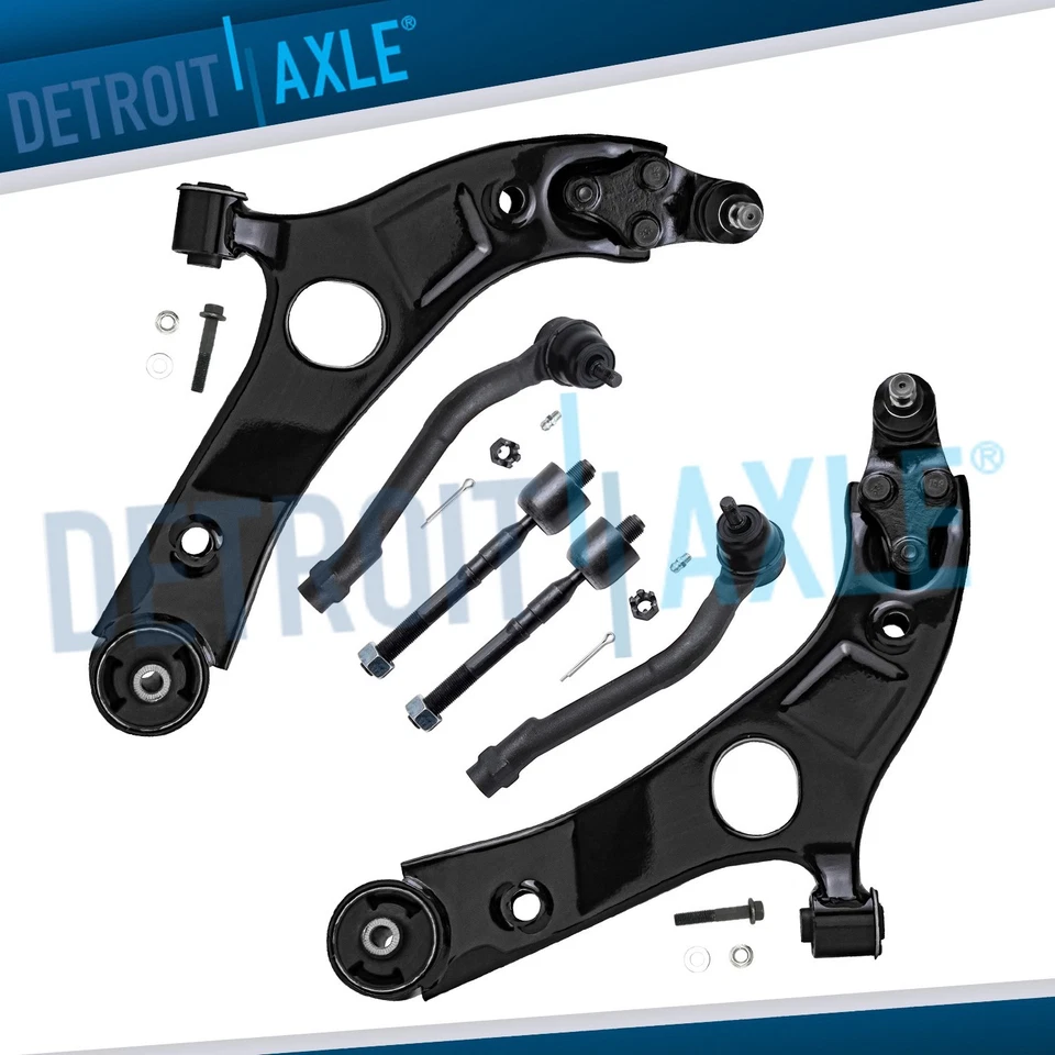 Conjunto de brazos de control inferiores delanteros extremos de varilla de amarre para Hyundai Sonata Kia Optima GAS Foto 1 de 4