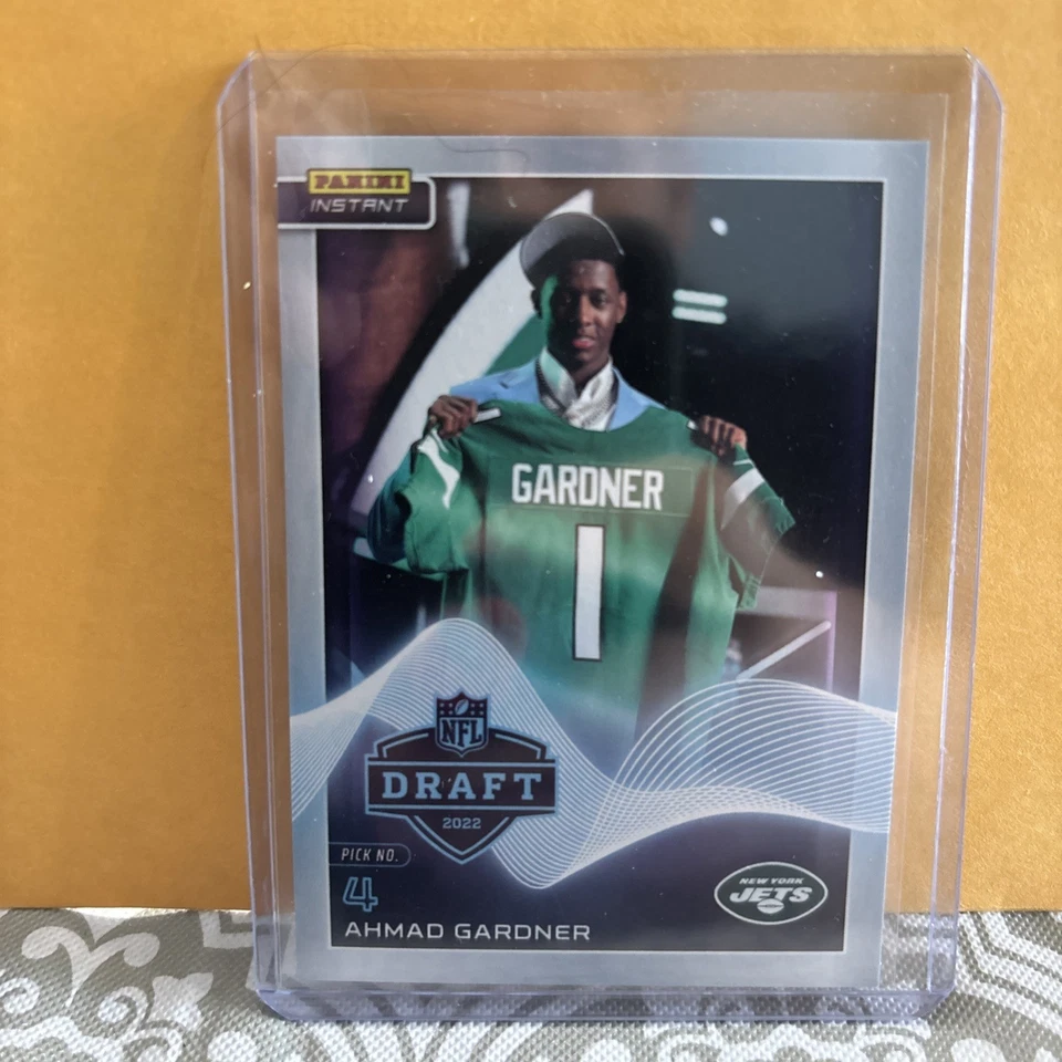2022 Panini Instant Sauce Gardner Draft Night Rookie Card 1 of 762 Colts Jets RC - Image 1 of 2