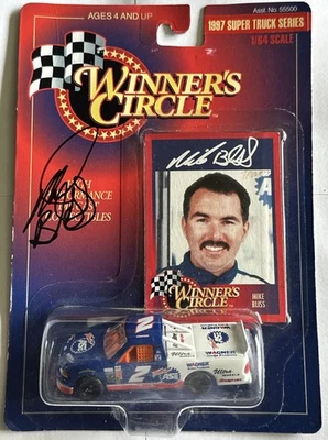 Winners Circle #2 Mike Bliss 1997 Super Truck Series Team ASE Ford F-150 firmado Foto 1 de 4