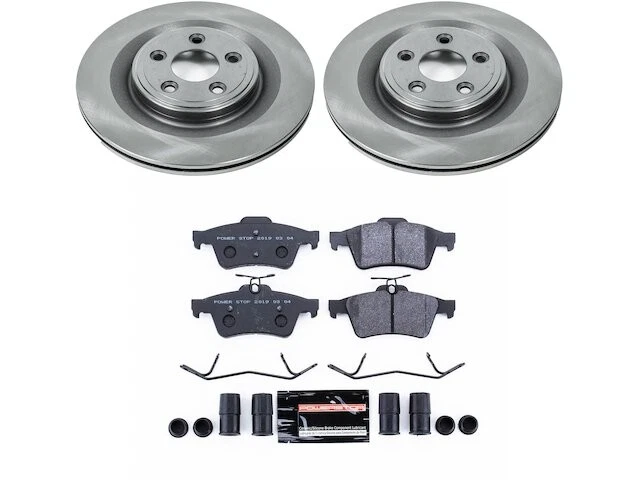 Rear Brake Pad and Rotor Kit For 2006-2009 Jaguar Super V8 2007 2008 VJ434YR - Изображение 1 из 1