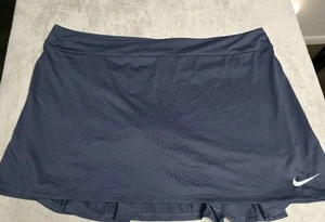 Nike Dri Fit Rear Pleated Blue Womens 2X Golf Skort - Picture 1 of 12
