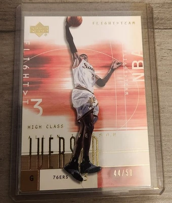2001 Upper Deck Flight Team Gold #63 Allen Iverson /50 - Imagem 1 de 2