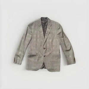 Blazer Abrigo Deportivo de Lana Polo Ralph Lauren Hecho en Italia 42R Glen Cuadros Púrpura De Colección - Imagen 1 de 9