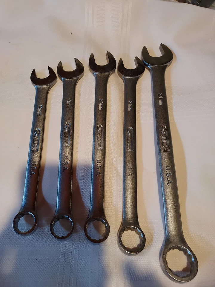 Juego de llaves combinadas de Allen, EE. UU., Original, Nuevo, Métrico, Juego de 5 piezas Foto 1 de 4