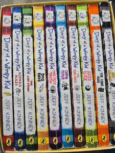 Diary of a Wimpy Kid 10 Book Collection by Jeff Kinney (2015, Paperback) - Picture 1 of 2