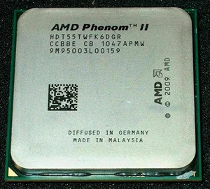 AMD Phenom II X6-1055T HDT55TWFK6DGR 2.8 GHz 667 MHz Socket AM3 CPU Processor - Picture 1 of 4