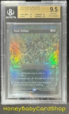 MTG Double Masters 2020 Toxic Deluge BGS 9.5Q+ (TRUE QUAD+) GEM MINT Pop. 1 of 1 - Image 1 of 4