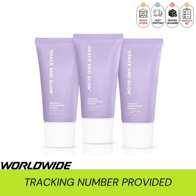 3x 50ml Grace and Glow Black Opium Smooth Deodorant Serum Roll On Brightening - Image 1 of 4