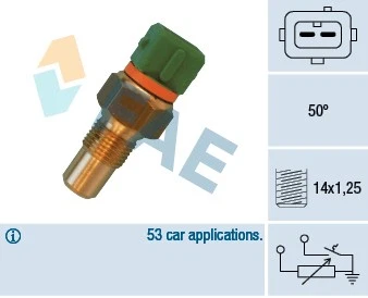 34400 FAE Sensor, coolant temperature for CITROËN,FIAT,HYUNDAI,PEUGEOT,SUZUKI - Image 1 of 1