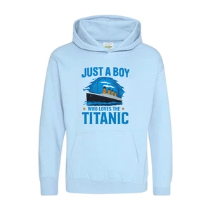 Just A Boy Who Loves The Titanic Hoodie Tee – Gift for Ship and History Lovers - Picture 1 of 7