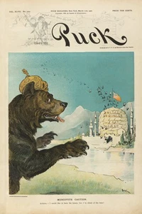 Impresión: revista Puck, precaución moscovita, 1900 - Imagen 1 de 4