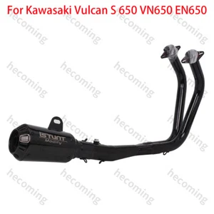 Full Exhaust System Pipe For Kawasaki Vulcan S 650 VN650 VN650 EN650 2015-2024 - Picture 1 of 5
