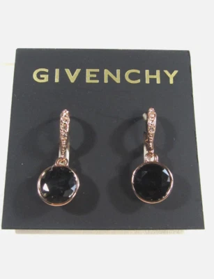 Nuevos pendientes colgantes redondos de piedra de colores GIVENCHY en tono oro rosa Foto 1 de 2