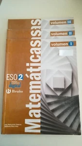 ISBN: 9788421671443 MATEMÁTICAS VOLUMENES I, II, III  2º ESO - Imagen 1 de 3