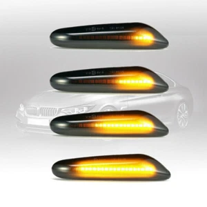 2 X Dynamische LED Seitenblinker Blinker Für BMW E46 E60 E61 E82 E87 E90 E91 E92 - Afbeelding 1 van 10