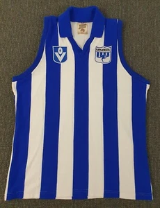 ️REPRODUCCIÓN RETRO VINTAGE AFL VFL NORTH MELBOURNE FÚTBOL GUERNSEY 3XL RARO - Imagen 1 de 9