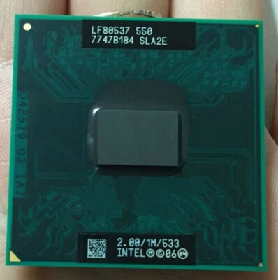 Intel Celeron M 550 CM550 2.0G SLA2E SLAJ9 1M/533 Socket P CPU LF80537NE0411M - Image 1 of 3