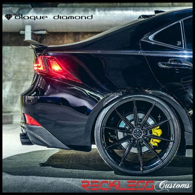 19" BLAQUE DIAMOND BD11 CONCAVE BLACK WHEELS RIMS FITS INFINITI Q70 - Изображение 1 из 4