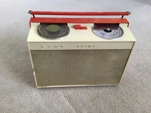 VINTAGE,FAIRLY RARE "ALBA" MODEL "SNIPE" TRANSISTOR RADIO FROM 1962? - Picture 1 of 7