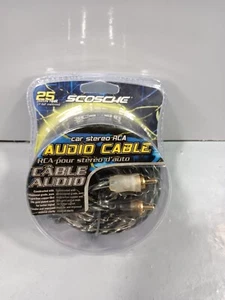 SCOSCHE CAR STEREO RCA AUDIO CABLE A25CAF - Picture 1 of 4