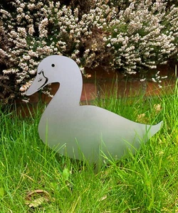 ENTE METALL GARTENPFLANZER PFLANZENTOPF STAHL STAHL SPIKE HAUSDEKOR GESCHENK 1 - Bild 1 von 4