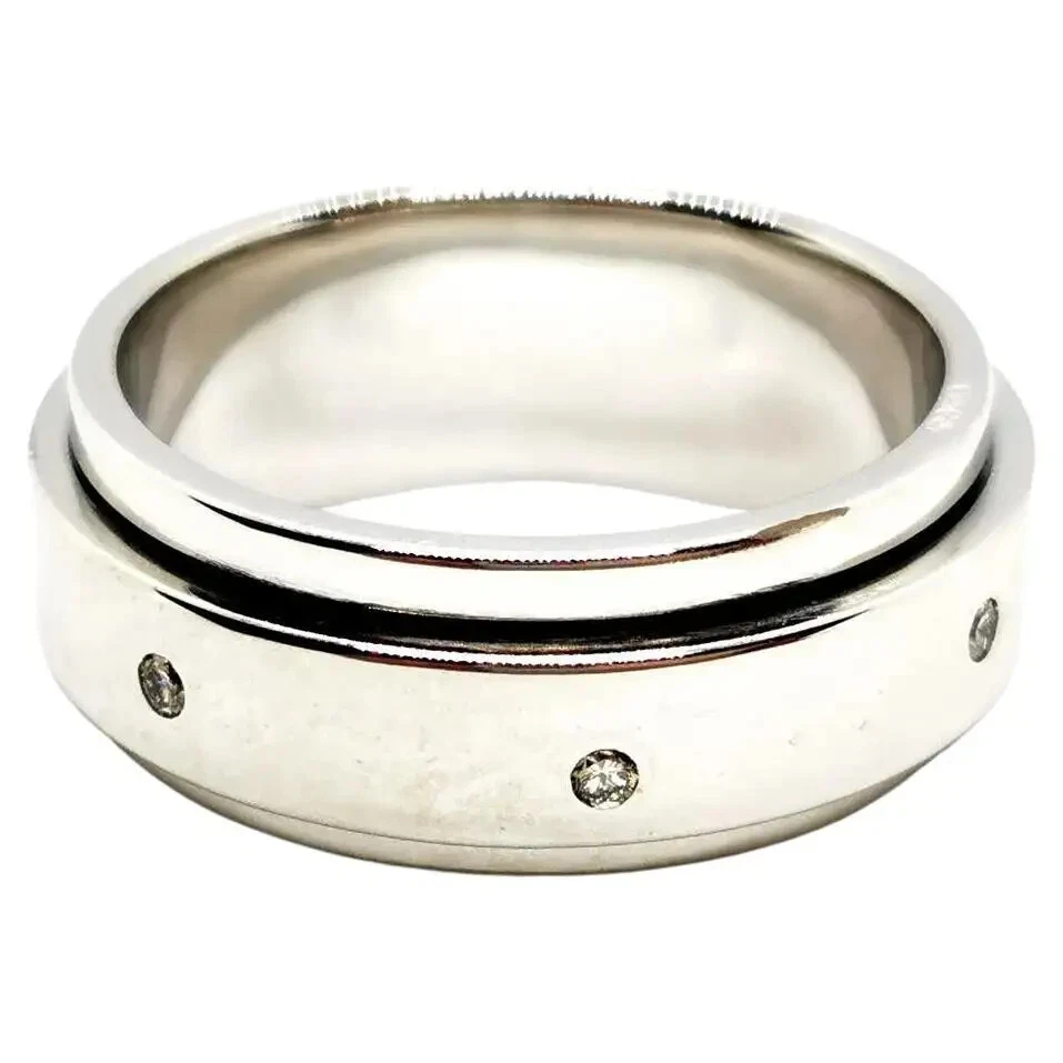 ANILLO PIAGET ORO BLANCO 18K BODA ETERNIDAD ALIANZA DIAMANTES Foto 1 de 3