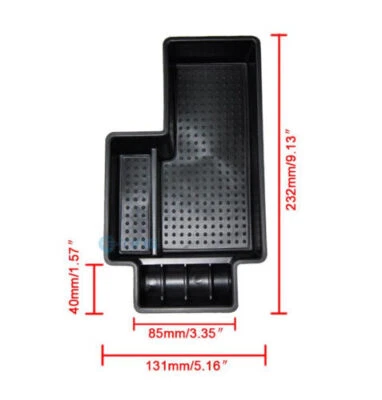 Bandeja organizadora de almacenamiento reposabrazos consola central ABS para coche para Skoda Superb 2009-2015 Foto 1 de 3