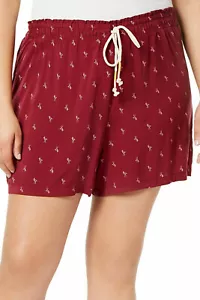 Jenni Womens Plus Comfy Sleepwear Sleep Short | Red | 2X - Picture 1 of 1