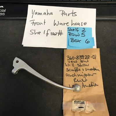 雅马哈 RD400 TX500 Brake LEVER 360-83922-01 全新将显示标记和划痕 — 第 1/4 张图片