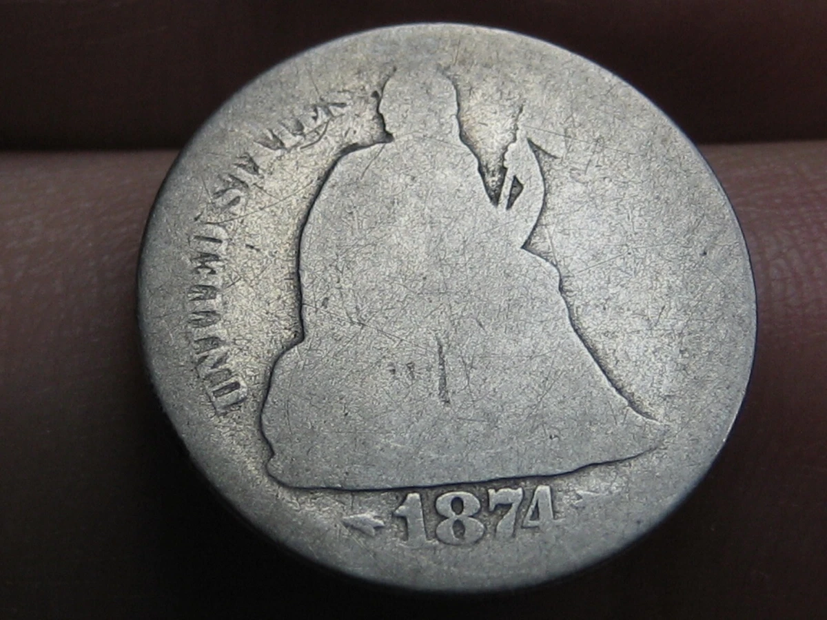 Uncertified 1874 Year Seated Liberty Dimes (1837-1891) for sale | eBay