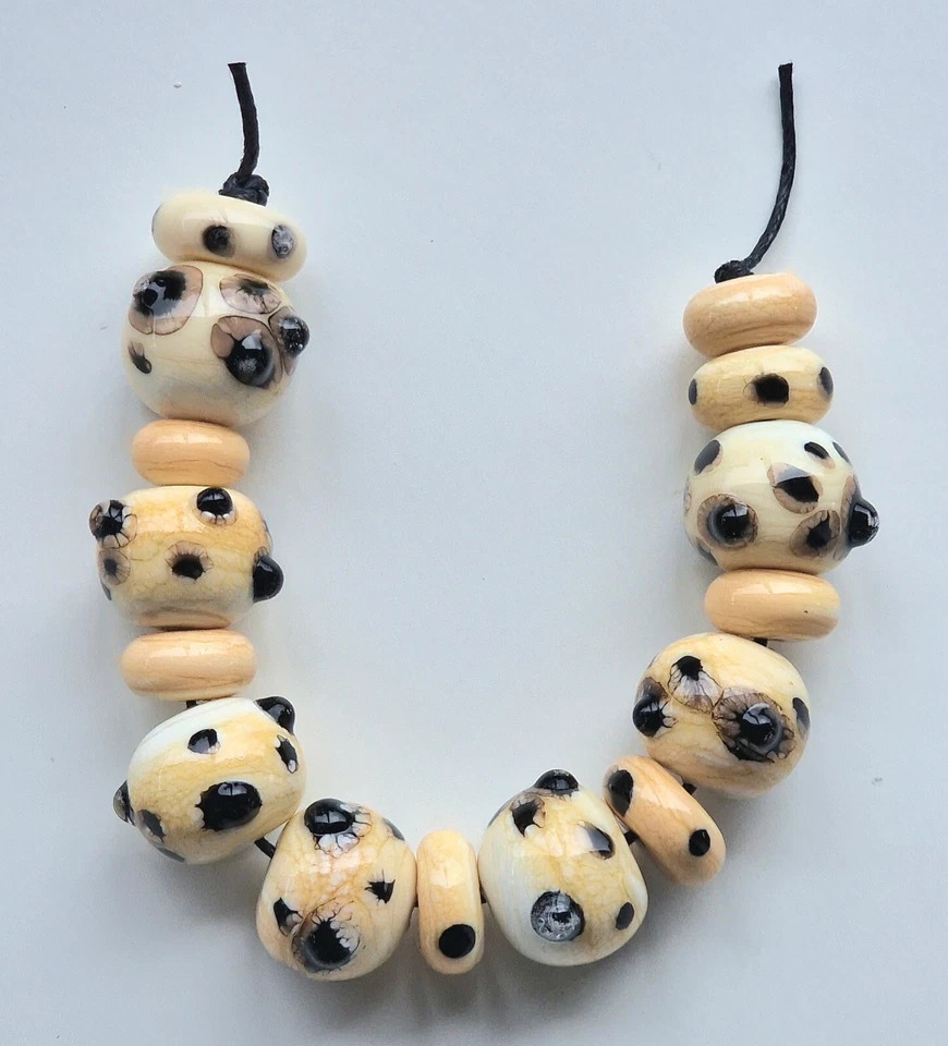 Lampwork ausgefallene handgefertigte Glasperlen "LEO" *NEU* - Bild 1 von 1