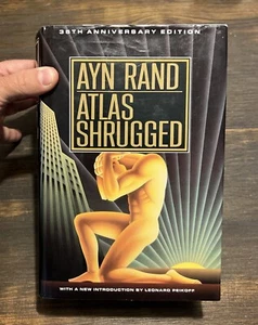 Atlas Shrugged 35th Anniversary Edition 1st Dutton Printing Ayn Rand Objectivism - Picture 1 of 7