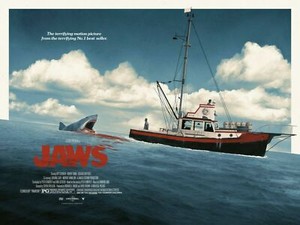 JAWS ジョーズ AP バリアント ポスター シルクスクリーン MONDO delex.am