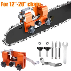 Chainsaw Chain Sharpening Jig Chainsaw Sharpener Tool Hand-Crank Convenient - Picture 1 of 8