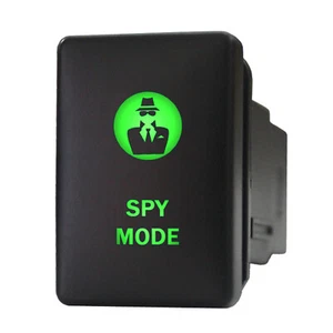 MODO ESPÍA 9B91G Interruptor pulsador 12V doble LED verde encendido/apagado para Toyota Sequoia 4Runner - Imagen 1 de 1